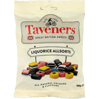 Taveners Liquorice Allsorts 165g